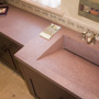 Log Cabin Home Design - Concrete Countertop