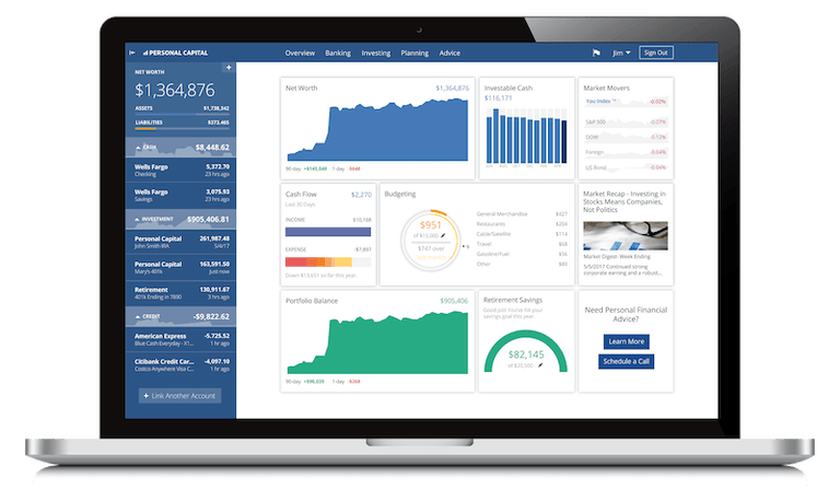 personal capital free investment checkup and retirement planner